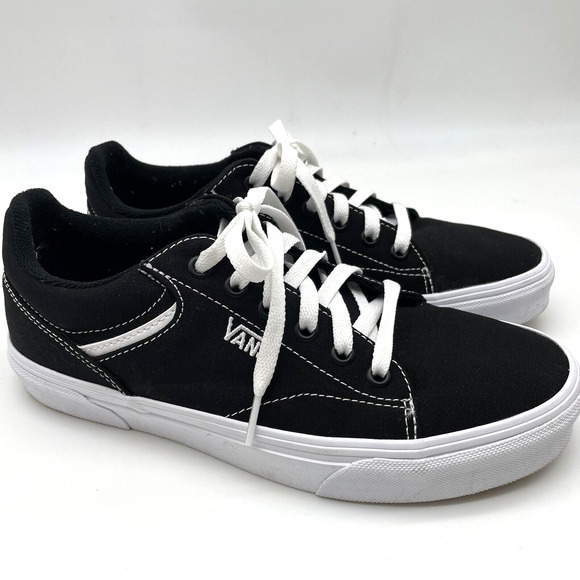 Vans Unisex Old Skool Skate Shoes Black Checkered 500714  Lace Up M 4.5 W 6 Vans Unisex Old Skool Skate Shoes Black Checkered 500714  main image 3